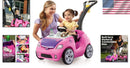 Whisper Ride II Pink Push Toy Car with Adjustable Seat Belt and Cup Holders Magic Cars 1