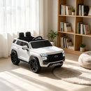 White 12V Electric Kids Ride-On Car Magic Cars 2