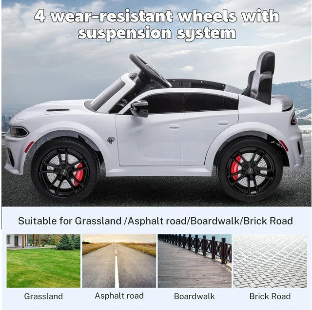 Electric Ride-On Car for Kids with Safety Belt, Parental Remote Control, and Music Magic Cars 1