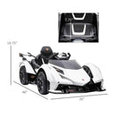 12V Kids Ride-On Sports Car Toy with Remote Control and Battery Powered Motor Magic Cars 2