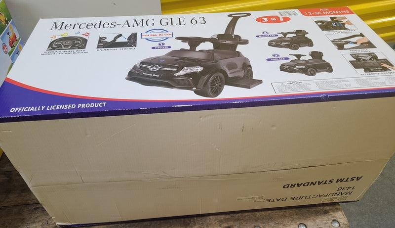 Licensed Mercedes Benz 3-in-1 Kids Ride-On Push Car and Stroller Magic Cars 1