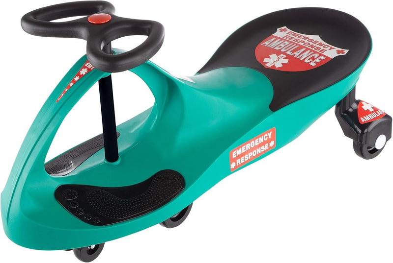 Green Wiggle Ride-On Ambulance Toy for Kids – No Batteries or Pedals Required Magic Cars Variant 0