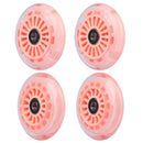 Light Up Front Wheel Replacement Set for Wiggle Cars (2-Pack) - Orange Pink Magic Cars 1