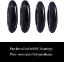 Light Up Polyurethane Front Wheel Set for Wiggle Cars (2-Pack) - Black Magic Cars 4