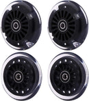 Glow-In-The-Dark Polyurethane Wheel Set for Wiggle Cars - Front and Rear Enhancement Magic Cars 2