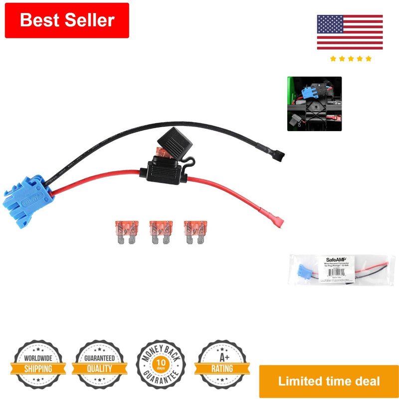 peg perego 12 volt battery connector Wire Harness Connector Compatible with Peg Perego 12-Volt SLA Battery Free Warranty 1 Year