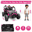 24V 4WD Electric UTV for Kids, 2-Seater Ride-On Car with Remote Control Magic Cars 2