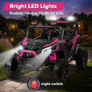 24V 4WD Electric UTV for Kids, 2-Seater Ride-On Car with Remote Control Magic Cars 4