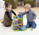 3-Level Wooden Toy Car Garage with Elevator and Car Wash Magic Cars 2