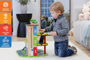3-Tier Wooden Parking Garage Playset for Toy Cars Magic Cars 3