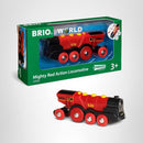 Mighty Red Action Battery-Powered Toy Train with Lights and Sounds Magic Cars 2