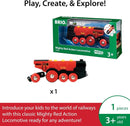 Mighty Red Action Battery-Powered Toy Train with Lights and Sounds Magic Cars 6