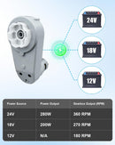 2PCS 18V-24V RS775 Electric Gearbox for Kids Ride-On Car Magic Cars 2