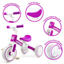 Versatile 5-in-1 Toddler Tricycle Balance Bike with Adjustable Removable Pedals Magic Cars 3