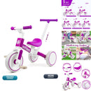 Versatile 5-in-1 Toddler Tricycle Balance Bike with Adjustable Removable Pedals Magic Cars Variant 0