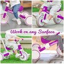 Versatile 5-in-1 Adjustable Toddler Tricycle with Detachable Pedals Magic Cars 2