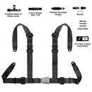 Yakitoko 2" Universal 4-Point Safety Harness for Go Karts, UTVs, ATVs, and Racing Magic Cars 2