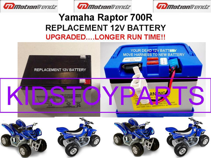 12V Replacement Battery for Raptor 700R with Extended Run Time Magic Cars Variant 0