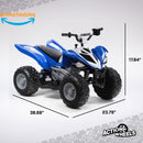 12 Volt Battery Powered Blue Ride-On ATV with Music Features Magic Cars 3