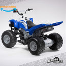 12 Volt Battery Powered Blue Ride-On ATV with Music Features Magic Cars 6