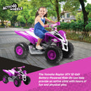 Yamaha Raptor 12V Battery-Powered Purple Ride-On ATV with Music for Ages 3-5 Magic Cars 7