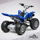 12V Battery-Powered Blue All-Terrain Ride-On ATV for Kids Ages 3+ Magic Cars 4