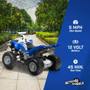 12V Battery-Powered Blue All-Terrain Ride-On ATV for Kids Ages 3+ Magic Cars 5
