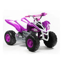 Yamaha Raptor 12V All-Terrain Battery Ride-On ATV for Kids 3+ in Purple Magic Cars 4