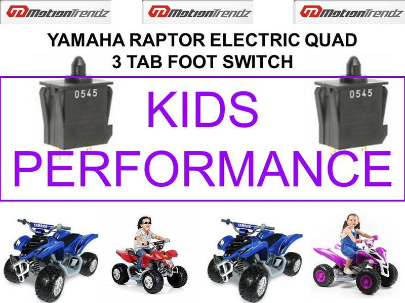 Yamaha Raptor Electric Quad 3-Tab Foot Switch Magic Cars Variant 0