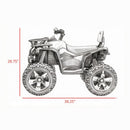Yellow 12V Electric ATV Ride-On Quad for Kids with Headlights & Durable Wheels Magic Cars 2