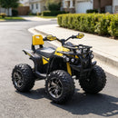 Yellow 12V Electric ATV Ride-On Quad for Kids with Headlights & Durable Wheels Magic Cars 5
