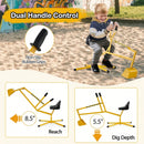 Yellow Sand Digger with Stable Base and Swiveling Seat Magic Cars 2