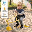 Yellow Sand Digger with Stable Base and Swiveling Seat Magic Cars 4