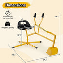 Yellow Sand Digger with Stable Base and Swiveling Seat Magic Cars 6
