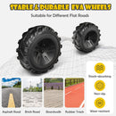 Yellow 12V Electric Ride-On Excavator Bulldozer Rubber Tires with Trailer for Kids - Remote Control Included