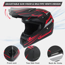 Children's Off-Road Motorcycle Helmet with Goggles for Motocross and Dirt Biking Magic Cars 3