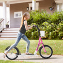 Youth Kick Scooter with Adjustable Handlebars, Double Brakes, and 16-Inch Inflatable Tires Magic Cars 1