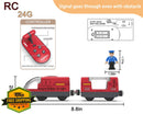 Z MAYABBO Remote-Controlled Wooden City Train Set Magic Cars 3