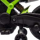 6V Kids Motorcycle with Training Wheels, Horn, and Start Sound