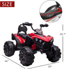 12V Electric Kids Ride-On Off-Road ATV Quad Bike with 2 Speeds - Red Magic Cars 1