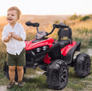 12V Electric Kids Ride-On Off-Road ATV Quad Bike with 2 Speeds - Red Magic Cars 4