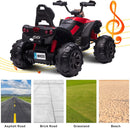 12V Electric Kids Ride-On Off-Road ATV Quad Bike with 2 Speeds - Red Magic Cars 5
