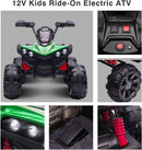 12V Electric Kids Ride-On Off-Road ATV Quad Car with 2 Speeds Green Magic Cars 6