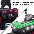 12V Kids Electric Ride-On Off-Road ATV Quad Car Toy with 2 Speeds and LED Lights Green Magic Cars 5