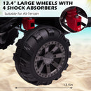 12V Kids Electric Ride-On Off-Road ATV Quad Car Toy with 2 Speeds and LED Lights Green Magic Cars 6