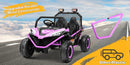 24V Kids 2-Seater Ride-On UTV Truck with 300W Motor, Remote Control, EVA Tires, Purple Magic Cars 10
