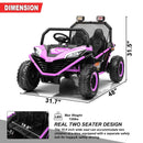 24V Kids 2-Seater Ride-On UTV Truck with 300W Motor, Remote Control, EVA Tires, Purple Magic Cars 4