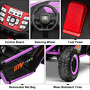 24V Kids 2-Seater Ride-On UTV Truck with 300W Motor, Remote Control, EVA Tires, Purple Magic Cars 5