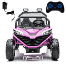 24V Kids 2-Seater Ride-On UTV Truck with 300W Motor, Remote Control, EVA Tires, Purple Magic Cars 9