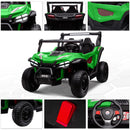 24V Kids Electric 4WD Ride-On UTV Truck, 2-Seater, Green, 80W Motor Magic Cars 8
